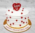 Love You Theme Cake