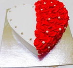 Rose Heart Cake
