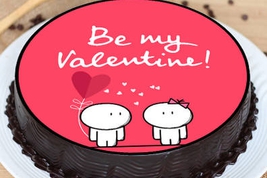 Be My Valentine Poster Cake