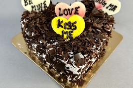 Black Forest Heart Shape Cake