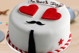 Fathers Day Cake With Hearts