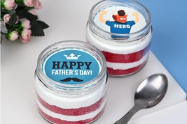 Fathers Day Red Velvet Jar Cake For Your Hero