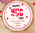 Hug Day Poster Cake