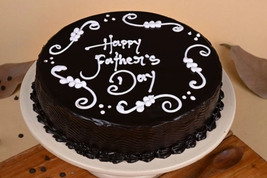Round Chocolate Cake Fathers Day Cake