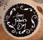 Round Chocolate Cake Fathers Day Cake