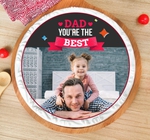 Round Photo Cake For Dad