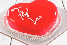 Scrumptious Heart Shape Cake