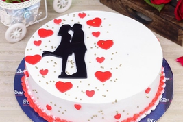 First Kiss of Love Romantic Cake