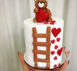 Mini Teddy Bear Romance Cake